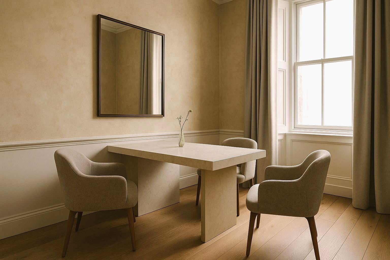 Consultation room at a Glasgow aesthetic clinic